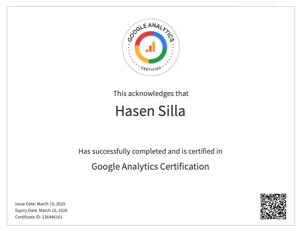 Google Analytics Certification